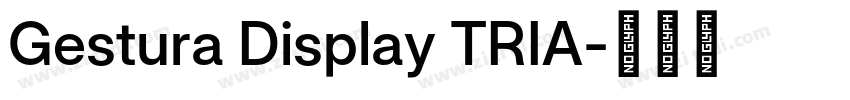 Gestura Display TRIA字体转换 Gestura Display TRIA字体转换